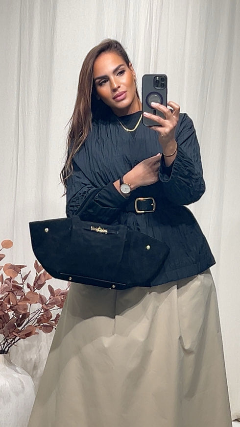 Sac en cuir daim DML